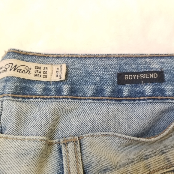 Zara Women's Premium Wash Trafaluc Boyfriend High-rise Jeans US 6 - Picture 6 of 8